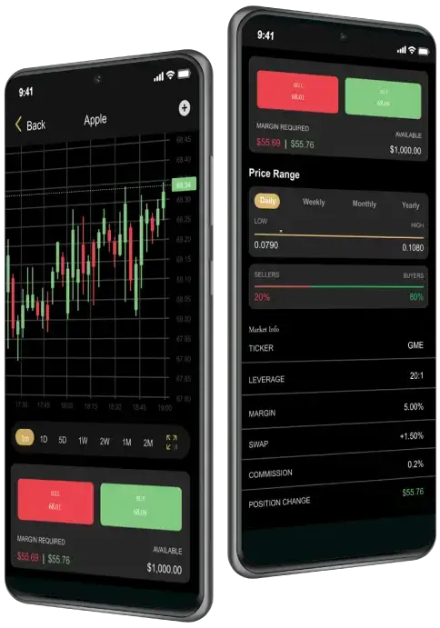 4T Trader mobile app for secure deposits, real-time charts, multi-asset trading.